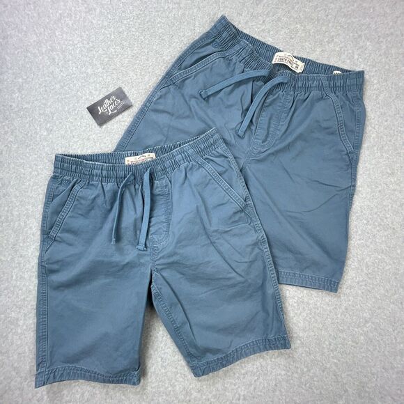 Fat Face Other - Lot of 2‎ Fat Face Elastic Waist Shorts Mens 30 x 10 (28 x 9.5) Blue Drawstring